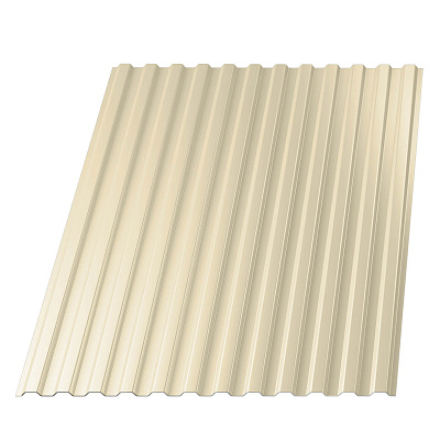 Профнастил НС-10 RAL1015/1015 Слоновая Кость ш1.19м т0.45мм двухсторонний фото Центр Металлокровли