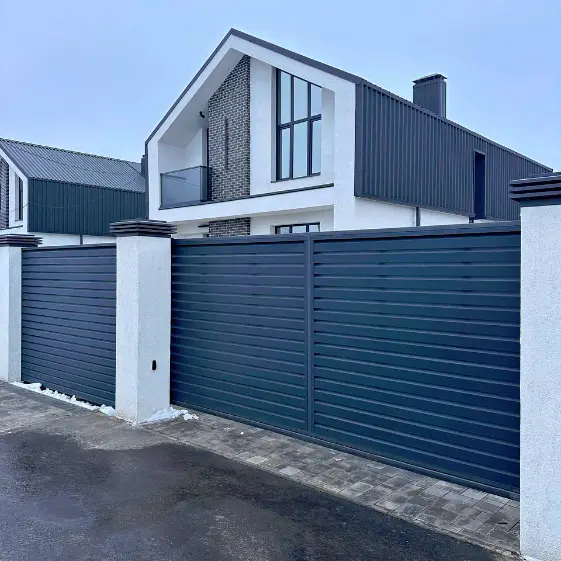 Забор жалюзи ХайТек 7024 МАТТЕ Графит Серый двусторонний матовый