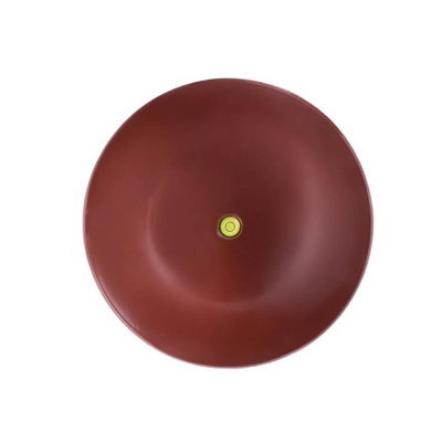 Труба вентиляционная VIOTTO d110мм h550мм для мягкой кровли RAL3005 красное вино утепленная вид сверху