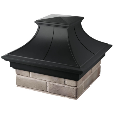 Колпак на столб забора MONBLAN PREMIUM Черный 1,5х1,5 кирпича 4