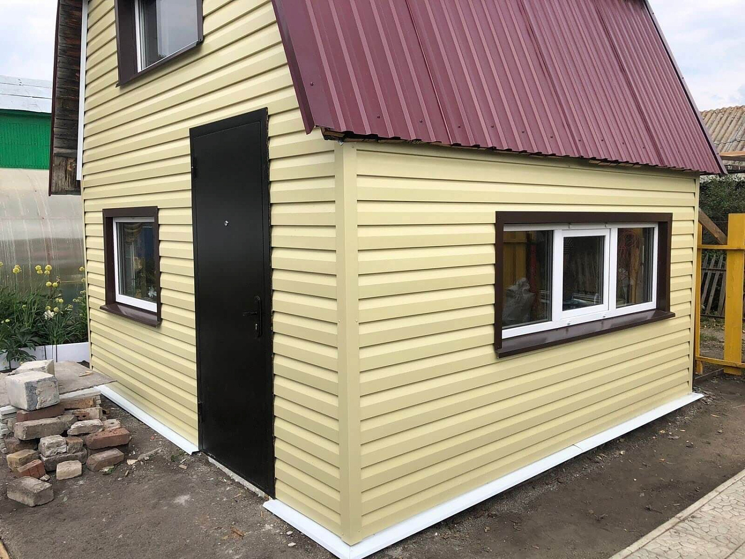 Металлический сайдинг Корабельная доска 60м2 RAL1014 Бежевый полиэстер