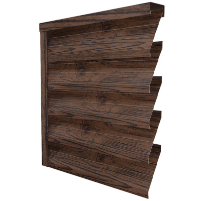 Ламель усиленная ЭКО-Z-US под дерево Темный Каштан 3D Принтек односторонний